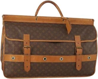 Louis Vuitton Pre-owned Boston Bag - Dames - Vintage Weekendtas - Bruin - ONE Size - Leer - Vintage