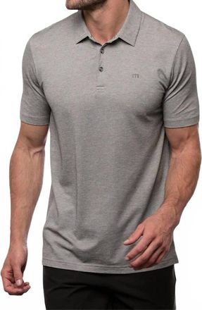 Travis Mathew Dime Piece Polo In Heather Medium Grey