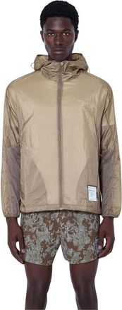 SATISFY Diamond Fuse Windbreaker Jacket - Heren - Hardloopjassen - Beige - XL - Nylon - Fitness