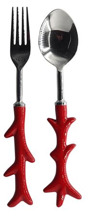 Les-Ottomans Coral Serving Spoon & Fork