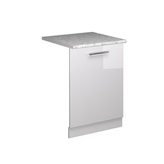 Vicco Panel Frontal Del Lavavajillas Fame-line, Blanco Alto Brillo, 60 Cm, Et M&aacute;rmol Vicco