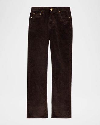Rag & Bone Harlow Mid-Rise Full Straight Jeans