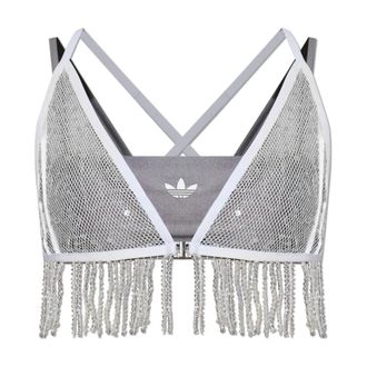 adidas Originals Adidas Originals, Sleeveless Tops, female, Gray, Size: 2XS Sunset Rythms Top