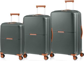 Champs Luggage Vintage Aura / 3-Piece Luggage Set / Black
