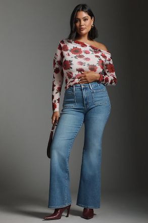 Good American Good Legs High-Rise Flare Jeans