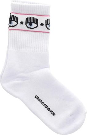 Chiara Ferragni Calcetines - Underwear - Mujer - Blanco - ONE SIZE
