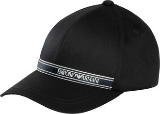 Emporio Armani Merkstreep Pet, Zwart