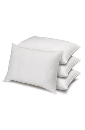 Ella Jayne Home Set of 4 White Windowpane 100% Cotton Dobby Gel Filled Side/Back Sleeper Pillows at Nordstrom Rack, Size Standard