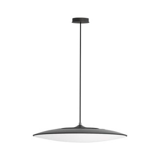 Netlighting Slim LED Pendant 46cm Round 50W LED 3000K 4300lm Black 3yrs Warranty