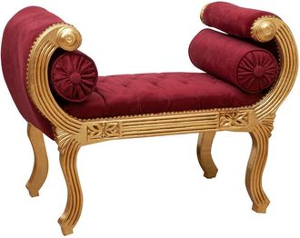 Biscottini International Biscottini - Louis xiv French style solid beech wood made bench