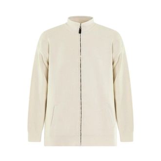 Balenciaga Cardigans, male, Beige, S, Zip-Up Cardigan in Beige