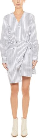Tibi Liam Stripe Shirt Mini Dress