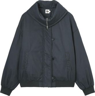 B+ab oversized-collar jacket - Blue