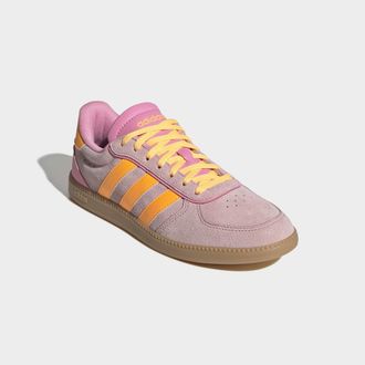 adidas Sneaker ADIDAS SPORTSWEAR BREAKNET SLEEK, Damen, Gr. 38,5, bliss pink, lucid tangerine, gum 3, Leder, Synthetik, Schuhe Sneaker