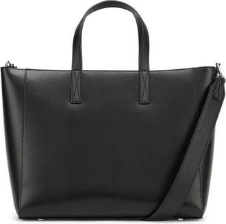 Calpak Haven Faux Leather 16-Inch Laptop Tote in Black at Nordstrom