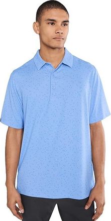 Callaway Chev Gingham Printed Polo Mens Clothing Vista Blue : 2XL, Elastane/Polyester