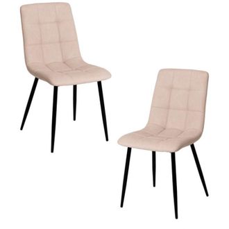 Regalos Miguel Regalos Miguel - Packs Sillas Comedor - Pack 2 Sillas Stuhl Polipiel - Beige