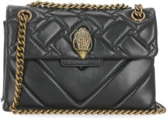 Kurt Geiger Mini Kensington Tas - Dames - Schoudertassen - Zwart - ONE Size - Leer - Tassen