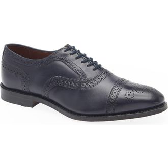 Allen Edmonds Strand Cap Toe Oxford in Navy at Nordstrom Rack, Size 10.5