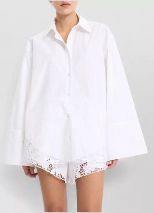 Rotate cotton oversized shirt
