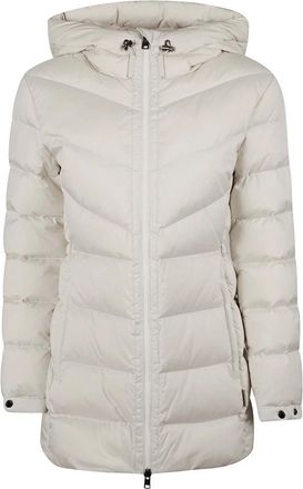Woolrich Jassen, Dames, Beige, M, Polyester, Shirley Down Jacket