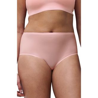 Chantelle Soft Stretch High Waist Briefs in Fluor Pink at Nordstrom