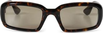 Port Tanger Occhiali da sole squadrati tartarugati - Marrone