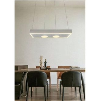 Trade Shop Trade Shop Traesio - Trade Shop - Lampadario Led Moderno Minimal Lampada Sospensione 40w Luce Calda Naturale Lp-08b