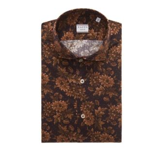 Xacus shirt - Heren - Zakelijke Overhemden - Bruin - 3XL - Katoen - Overhemden