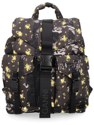 Ganni Re-Tech Recycled Polyamide Backpack - Multicolor