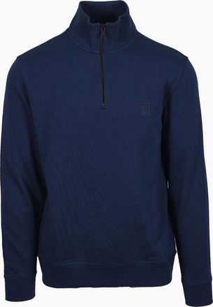 HUGO BOSS Mens Boss Orange ZETRUST SWEATSHIRT OPEN BLUE - Navy - Size: 42
