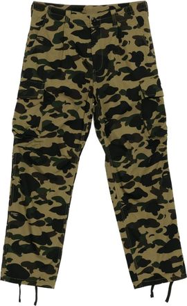 A Bathing Ape Pantaloni con stampa camouflage - Verde
