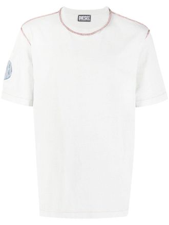 Diesel logo-print cotton T-shirt - Green