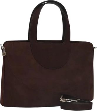 Bulgari Pre-owned Suede handbags - Dames - Vintage Handtas - Bruin - ONE Size - Su&egrave;de - Vintage