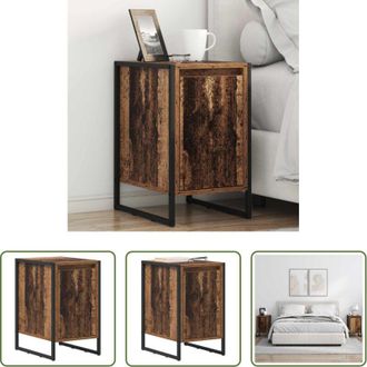 vidaXL Comodino vintage - Comodino Legno vecchio 39,5 x 30 x 50 cm Legno multistrato