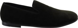 Dolce & Gabbana Green Velvet Slip On Mens Loafers Mens Shoes