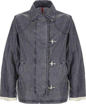 Fay 4 Hooks Linen Asymmetrical Jacket
