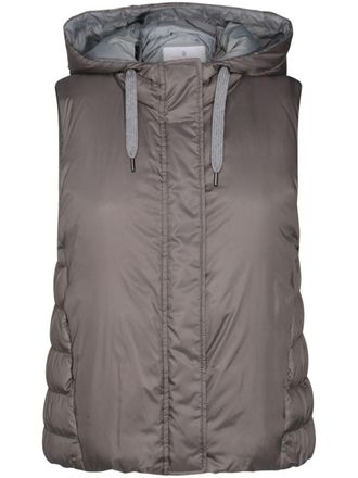 Brunello Cucinelli Bodywarmer met trekkoord - Grijs