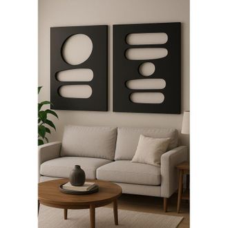 Wallity Decorazione murale in MDF Painting Nero
