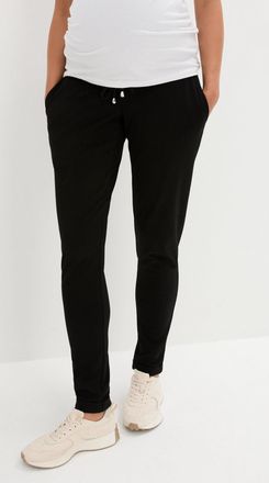 Bonprix Umstandshose BONPRIX, Damen, Gr. 52/54 (XXL), N-Gr, schwarz, Obermaterial: 68% Viskose, 28% Polyester, 4% Elasthan, regular fit, Hosen Umstandshose, a