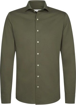 Profuomo Camicia Giapponese Lavorata a Maglia - - Shirts - Uomo - Verde - M