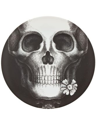 Fornasetti skull plate - unisex - China - One Size - Black