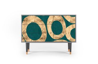 StoryZ Aparador azul-verde 3 cajones y 1 puerta L 115 cm