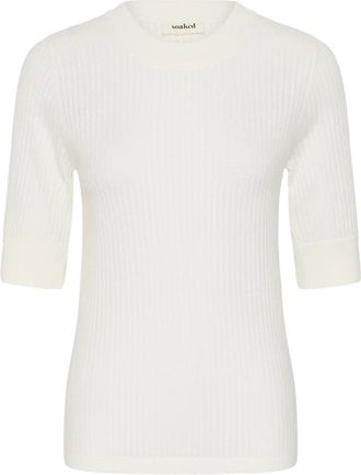 Soaked In Luxury Top - - Knitwear - Donna - Bianco - XL