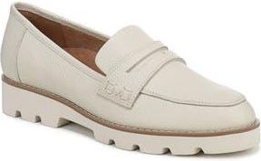 Vionic Cheryl II Lug Penny Loafer in Cream Leather at Nordstrom Rack, Size 7.5
