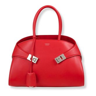 Ferragamo Hug Handbag (M) - female - Ferragamo - Handbags - Red - ONE SIZE - Bags