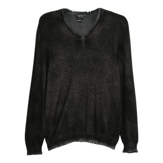 Avant Toi V-hals Gebreide Kleding - Heren - Truien - Zwart - Maat: L