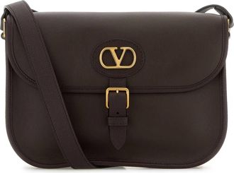 Valentino Garavani Chocolate Leather Antibes Crossbody Bag