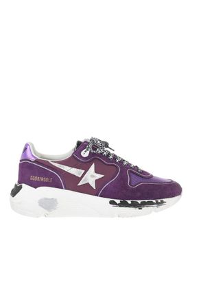 Golden Goose Purple Low Running Sneakers