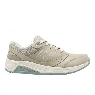 New Balance Womens Leather 928V3 Walking Shoes In Grey/white